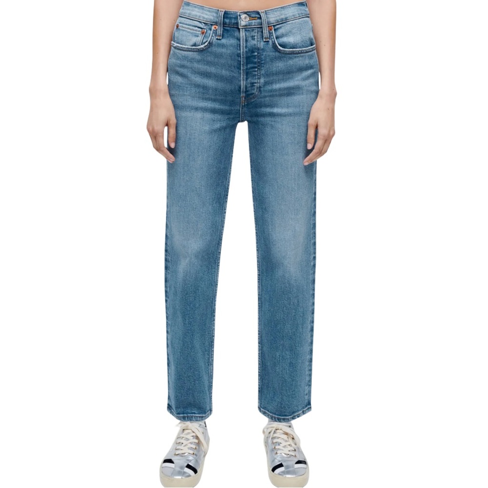 Re/Done 70s High Rise Stove Pipe Jean